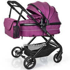 Коляска детская M 3895-9, универсальная, фиолетовая